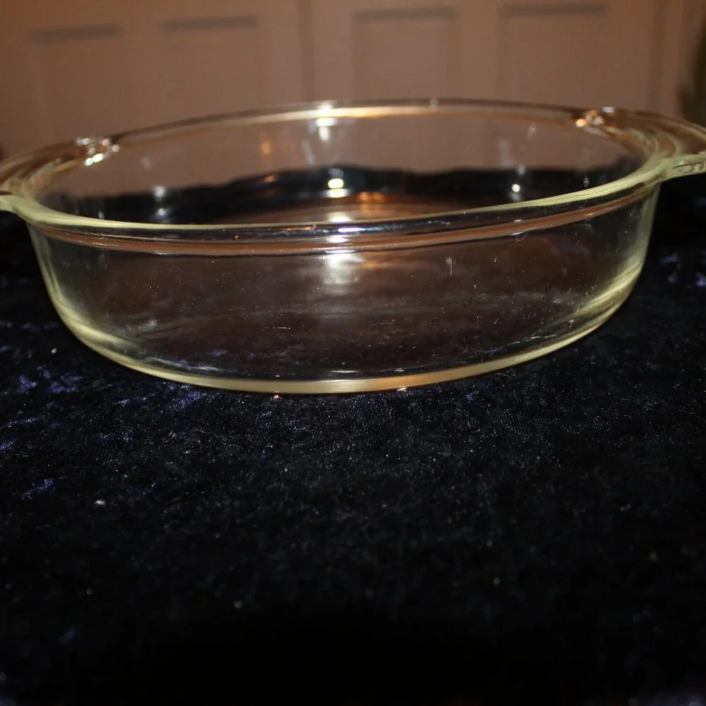 Vintage Fire-King 8 inch pie 450-Clear Glass